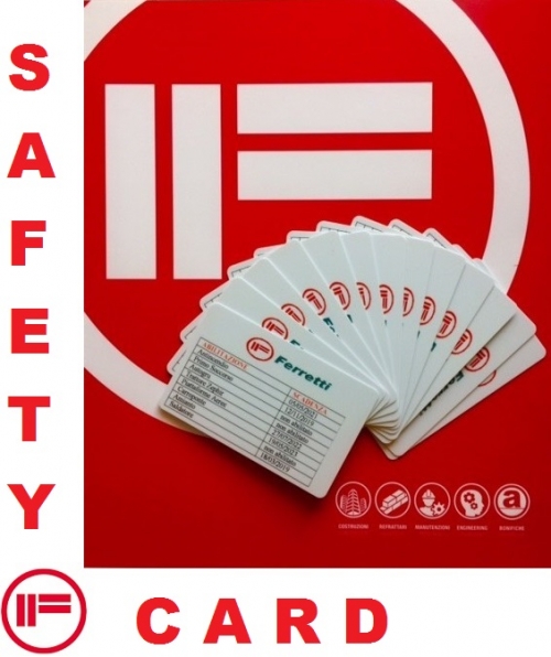 Safety Net Card Example Safety Card – Ferretti USA Inc.